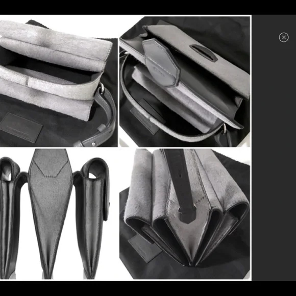 Alexander Wang rare Racketeer gray calf hair bag - Picture 4 of 15